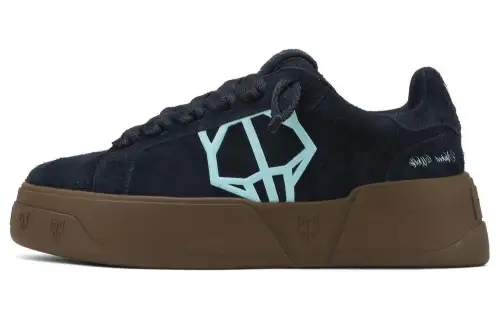 Naked Wolfe Kray Suede Low top Skateboard Shoes Men's Dark Blue