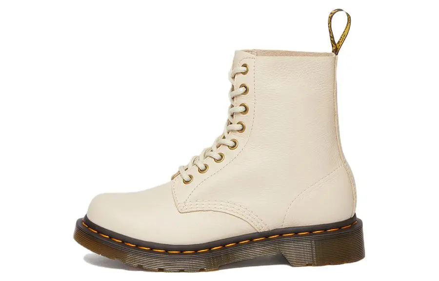 Dr. Martens Dr.Martens 1460 Pascal Virginia Leather Boots 'Parchment Beige' Women's
