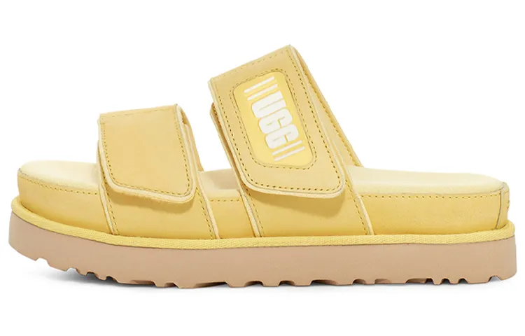 UGG Rubber Sole Slide Slippers Women's Banana Pudding
