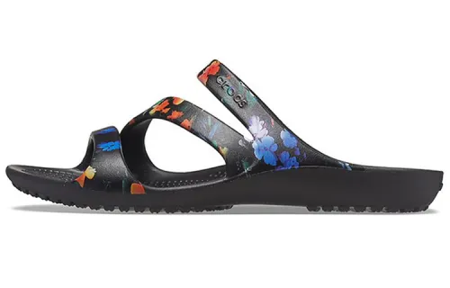 Crocs Kadee Casual Sandals Tie Dye Black Women's