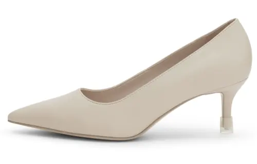 CHARLES&KEITH Pu Business Casual Slim Heel High Heels 6.1cm Women's Pink White