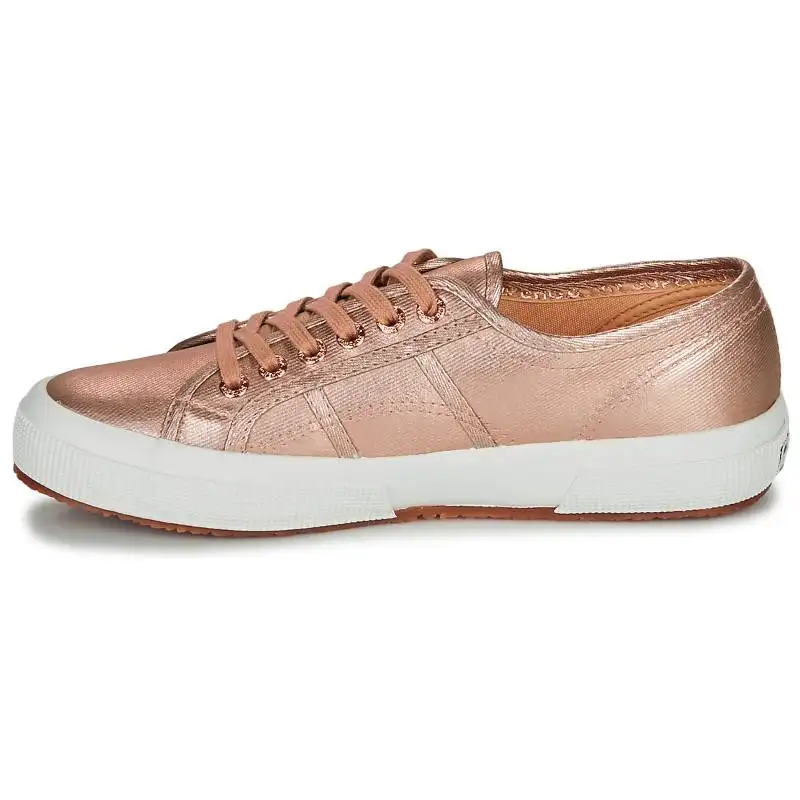SUPERGA Fashion Trend Abrasion Resistant Abrasion Resistant Low top Skateboard Shoes Women's Rose Gold
