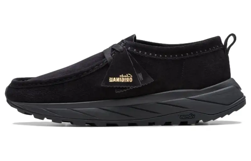 Clarks Originals Walla Eden Lo Black Suede