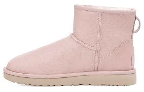 UGG Classic Mini Snow Leopard Fleece Lined Pink Women's