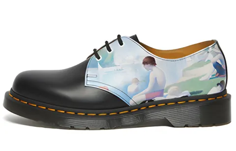 Dr.Martens 1461 Collection Cow Leather Comfortable Low top Casual Shoes Unisex Black