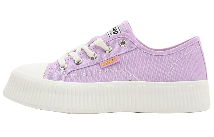 Nerdy Slip Resistant, Breathable, Lightweight Low top Canvas Shoes Women's Purple