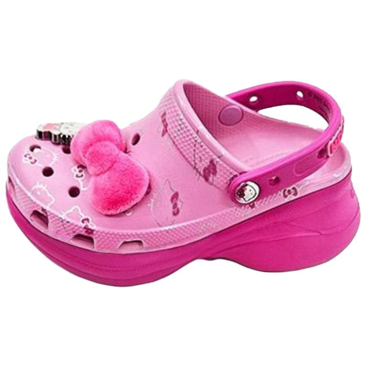 Женские сабо Crocs Crocs × Hello Kitty/ Bae Clog (розовые)