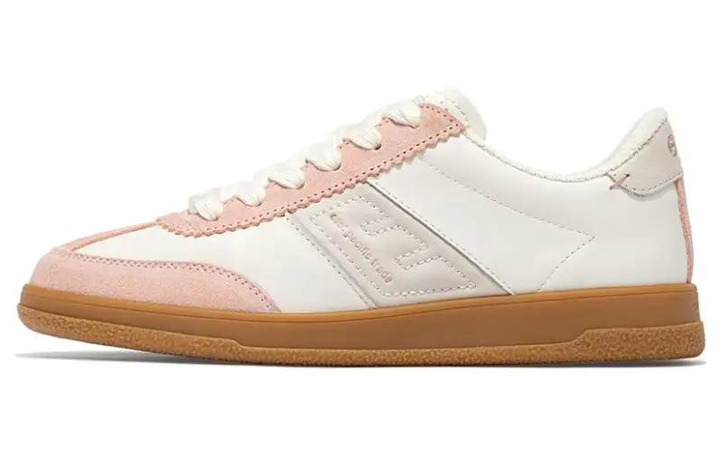 East Pacific Trade Leather Minimalist Fashion Low top Skateboard Shoes Unisex Pink