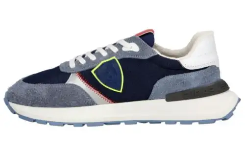 PHILIPPE MODEL Leather Low top Casual Shoes Men's Blue