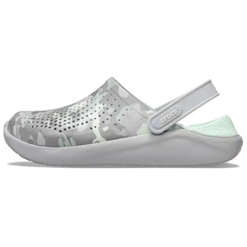 Crocs LiteRide Printing Sandals Gray Green