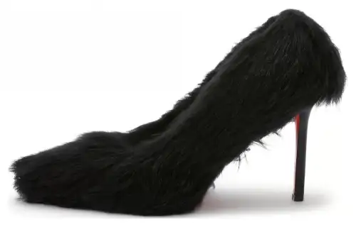 HERON PRESTON Faux-fur 100mm Leather Pumps