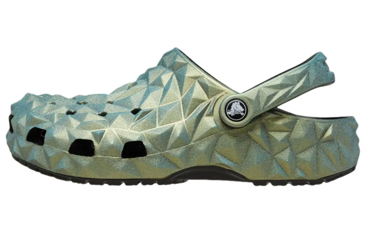 Crocs Classic Iridescent Geometric Clog 'Green'
