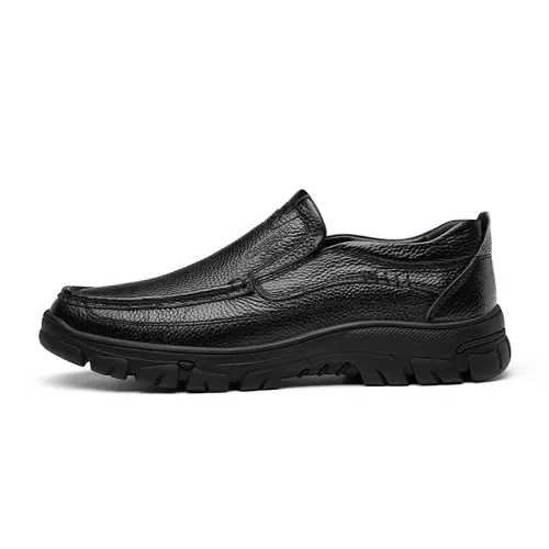 CARTELO Cow Leather Men's Casual Shoes Men's Black