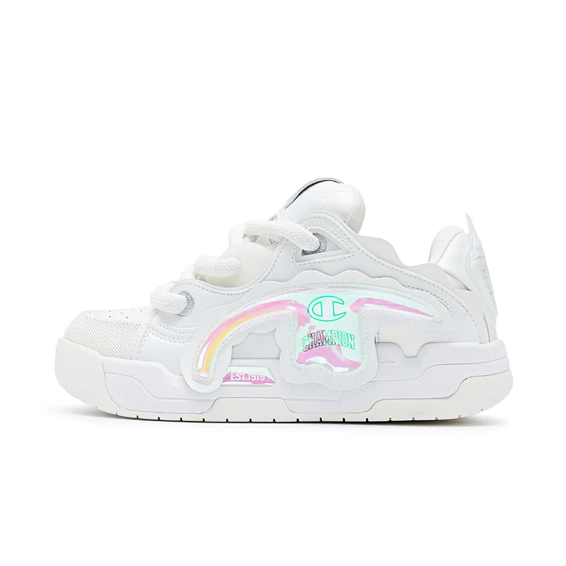 Champion Peel off TronSkate V1 Low top Skateboard Shoes Women's Pearl White/Milk White