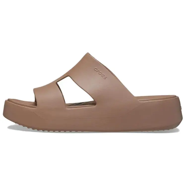 Crocs Slip Resistant Cushioning Slide Slippers Women's Brown