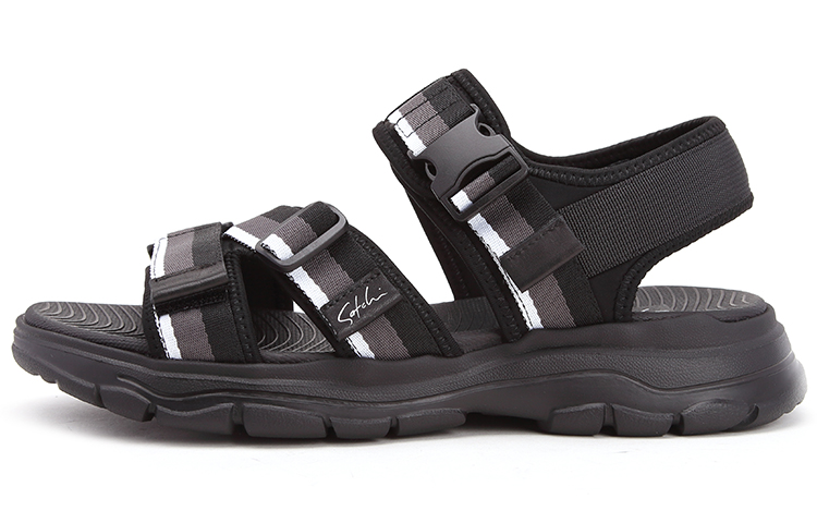 Satchi Fabric Stylish Sandal 3cm Men's Black