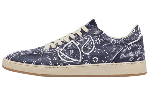 PHILIPPE MODEL Lakes Leather Stylish Skateboarding Shoes Men's Blue