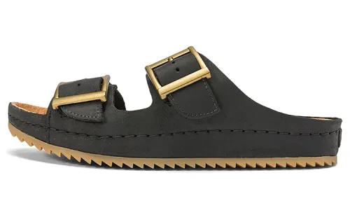 Clarks Abrasion Resistant Slide Slippers Women's Black