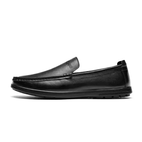 CARTELO Cow Leather Men's Casual Shoes Men's Black