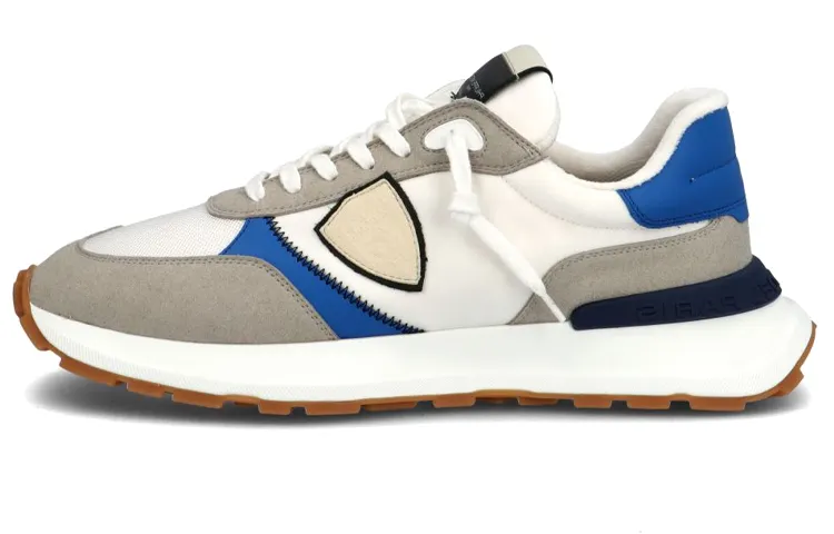 PHILIPPE MODEL Antibes Casual Shoes Men's Low Top White Gray Blue