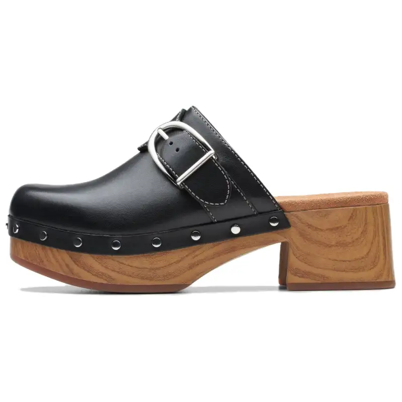 Clarks Quiet Abrasion Resistant Closed Toe Slippers Women's Black