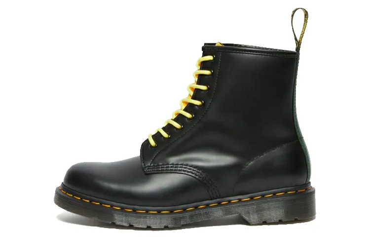 Dr. Martens 1460 Contrast Smooth Leather Lace Up Boots 'Black'