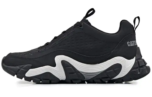 CAT Vapor Storm Collection Repowered Leather Abrasion Resistant Abrasion Resistant Low top Casual Shoes Unisex Black