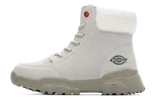 Dickies Cow Split Leather Crew Combat Boots Women's Beige