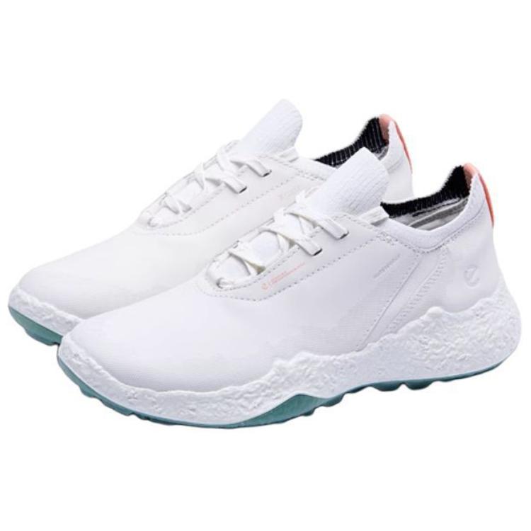 Ecco Golf Biom H5 Cow Leather Abrasion Resistant Abrasion Resistant Low top Golf Shoes Women’s White