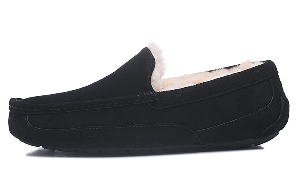 UGG Ascot Leather Slipper 'Black'