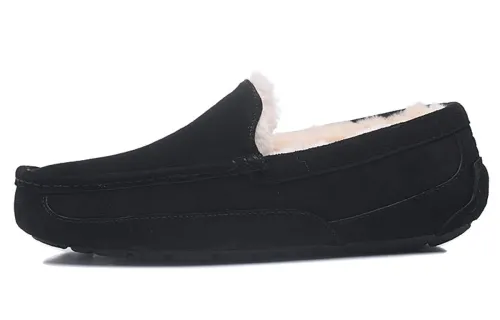 UGG Ascot Leather Slipper 'Black'