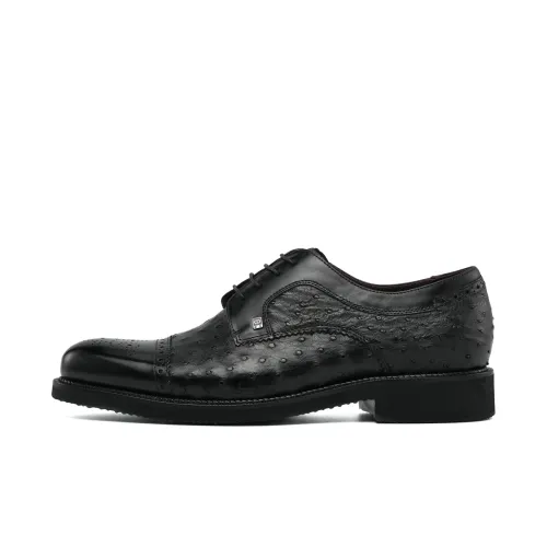 Chrisdien Deny Cow Leather Dress Shoes Men's Black