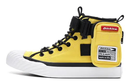 Dickies Canvas Shoes Unisex High Top Yellow