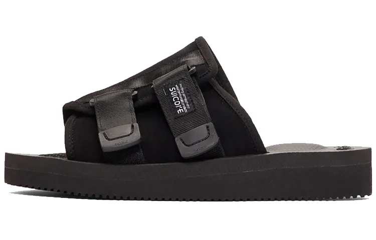 Suicoke Quiet Slide Slippers Men's Black