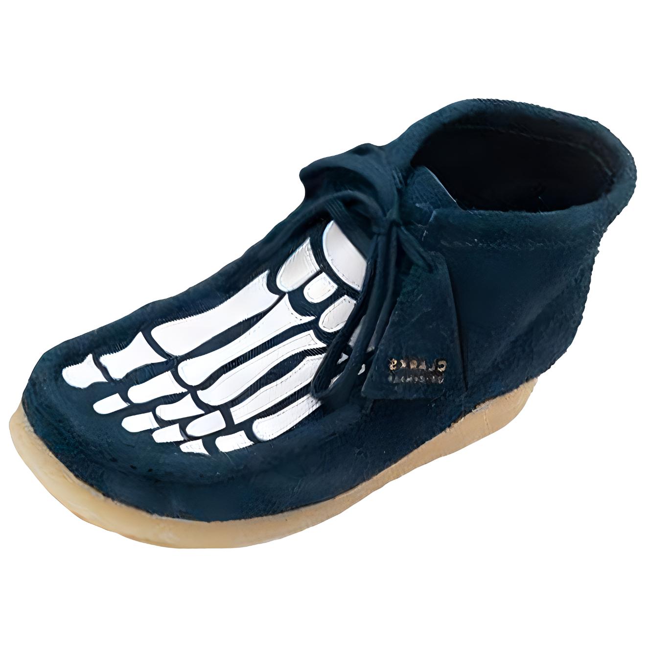Vandy The Pink x Clarks Originals WALLABEE Ankle Boots Women's Dark Blue