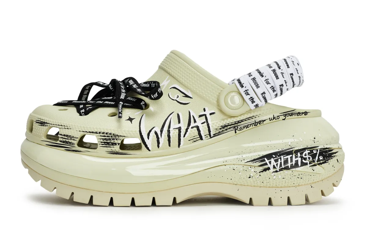 Crocs REGO Hot Dogs, Freedom Street Clogs Unisex Bone White