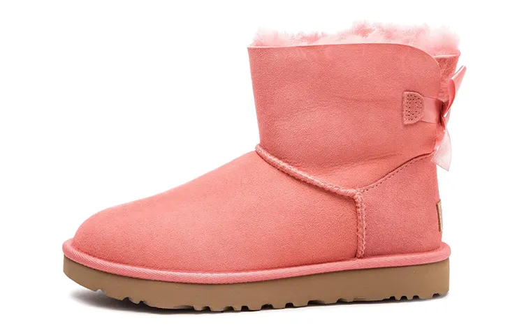 UGG Mini Bailey Bow Ii Fleece Lined Pink Women's