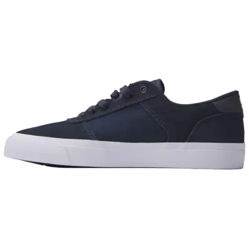 DC Shoes Teknic Leather Low top Skateboard Shoes Men's Dark Blue