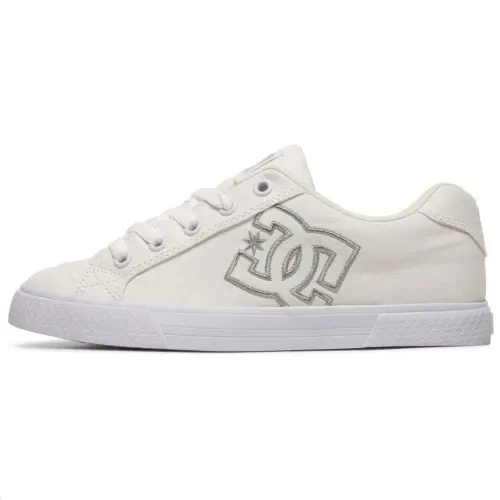 DC Shoes Low top Skateboard Shoes Women's White Silver
