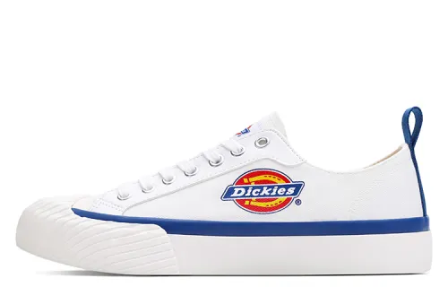Dickies Canvas Shoes Unisex Low Top White Blue
