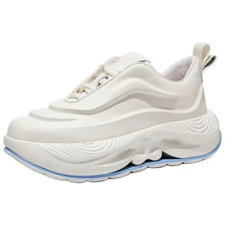 JANE HARLOW Leather Low top Chunky Sneakers Men's White