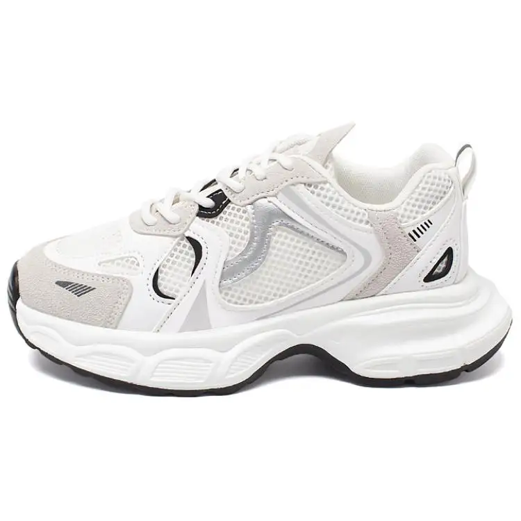 AGSDON Pigskin Breathable Low top Chunky Sneakers 4cm Women's