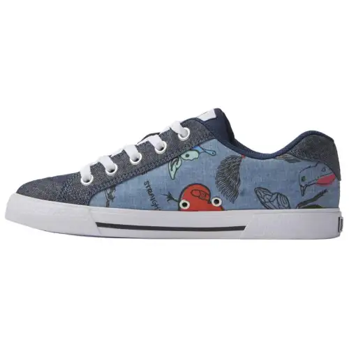 DC Shoes Suede Low top Skateboard Shoes Women's Blue
