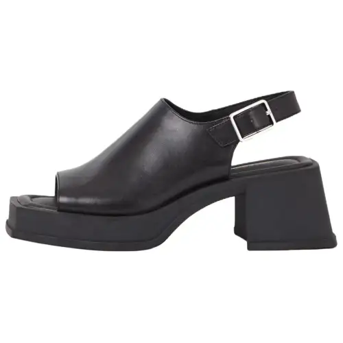 VAGABOND SHOEMAKERS Hennie Leather One Strap Sandals 6.7cm Women's Black