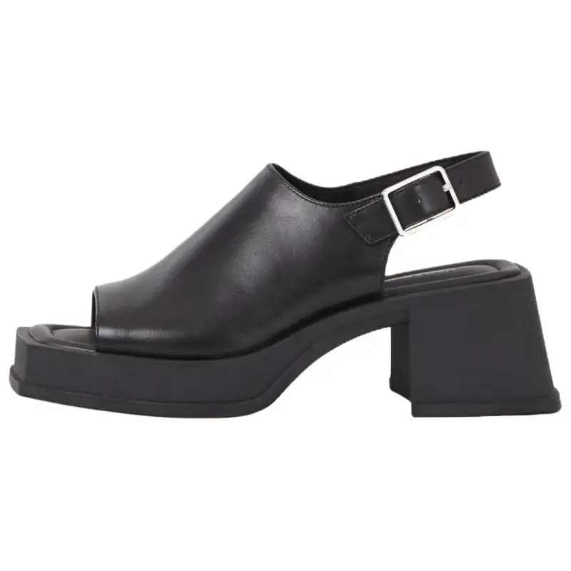 VAGABOND SHOEMAKERS Hennie Leather One Strap Sandals 6.7cm Women's Black