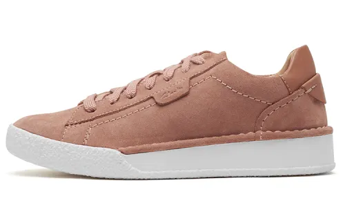 Clarks Skateboard Shoes Women's Low Top Rose Pink