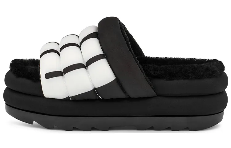 UGG Maxi Slide Logo Black Women's