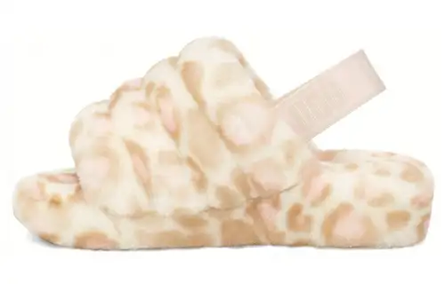 UGG FLUFF YEAH Stylish Sandal Women's White