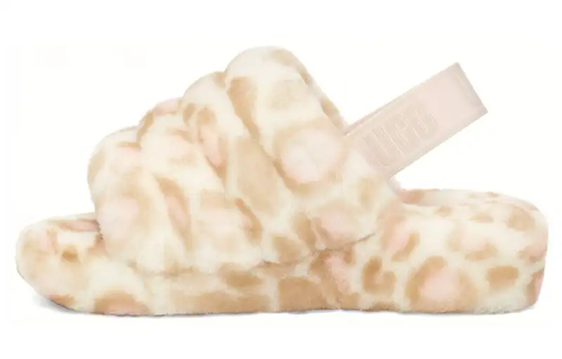 UGG FLUFF YEAH Stylish Sandal Women's White