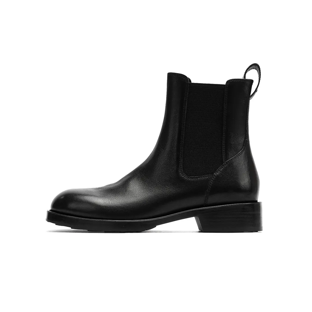 HARSON Cow Leather Short Chelsea Boots Women's